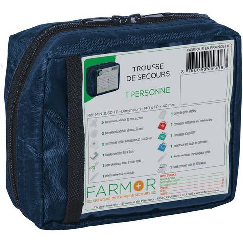Trousse De Secours Individuelle Bleue