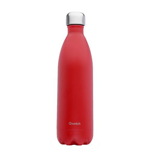 Bouteille Isotherme 1l Rouge Matt - Qwetch
