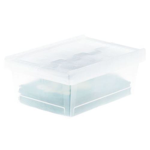 Bac 36l A Couvercle Integre Translucide 610 X400x240mm