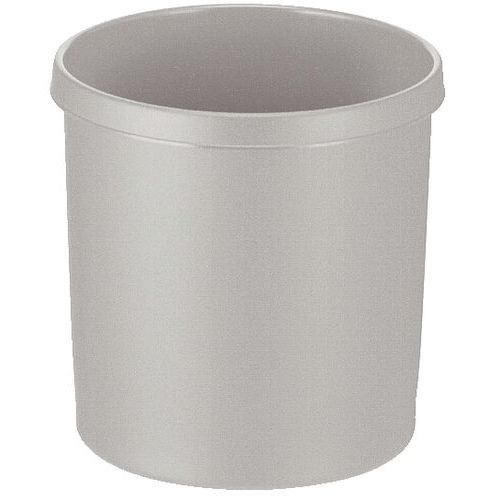 Corbeille Ronde Plastique 18l Grise