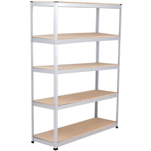 Rayonnage D'entrepôt Rapid 1 1980x1830x610 5 Tablettes