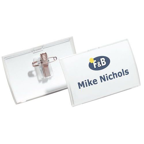 Porte-badge Clik Fold - Avec pince combi Porte-badge Clik Fold - Avec pince combi
