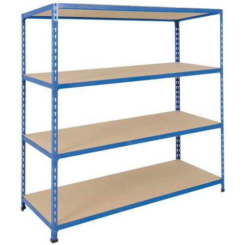 Rayonnage Manutan Rapid 2 1980x1220x455 Bleu - 4 Niveaux