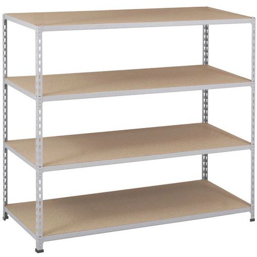 Rayonnage Manutan Rapid 2 1980x1525x455 Zingué - 4 Niveaux