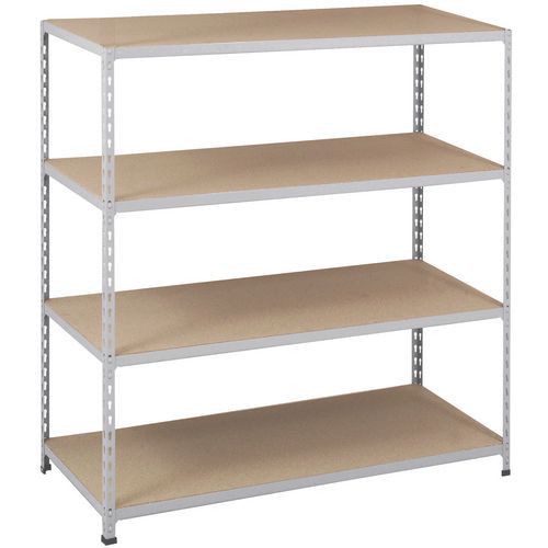 Rayonnage Manutan Rapid 2 1980x1220x305 Zingué - 4 Niveaux