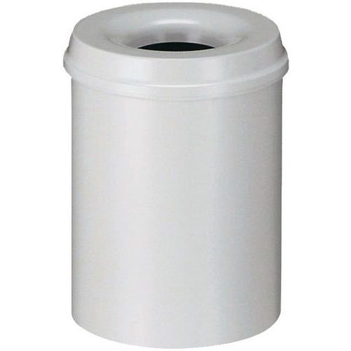Poubelle Metal Anti Feu 30l Grise