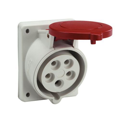 Prise Industrielle Encastré Ip44 3p+t+n 16a