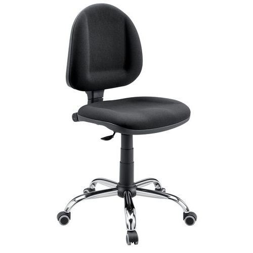 Siege Tissu Gris Roul/patins Assise Hteur 44 A 56 Cm