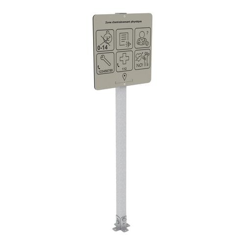 Panneau Zone D'entrainement Physique - Scellement Direct