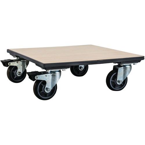 Plateau Roulant Bois - Capacité 500 Kg - L600 Mm - Manutan