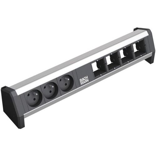 Bandeau Modulaire Desk 1 3 Prises Et 4 Emplacements