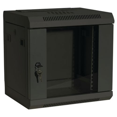 Coffret mural fixe 10 9U profondeur 280 mm (noir) Coffret mural fixe 10 9U profondeur 280 mm (noir)