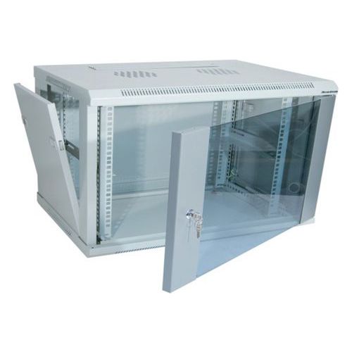 Coffret mural fixe 19 9U profondeur 450 mm (gris) Coffret mural fixe 19 9U profondeur 450 mm (gris)
