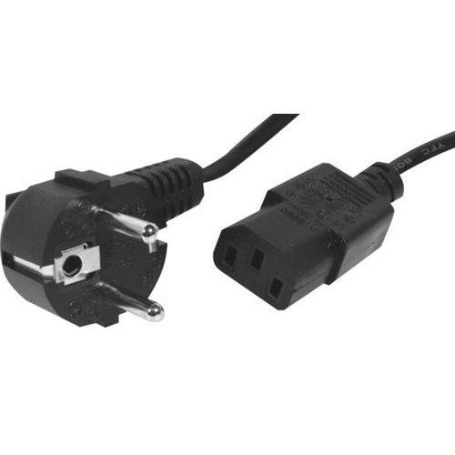 Cordon d'alimentation PC CEE7 / C13 noir - 2,5 m Cordon d'alimentation PC CEE7 / C13 noir - 2,5 m
