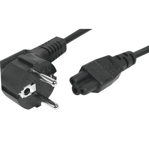 Cordon d'alimentation tripolaire pour PC portable noir 5,0 m Cordon d'alimentation tripolaire pour PC portable noir 5,0 m