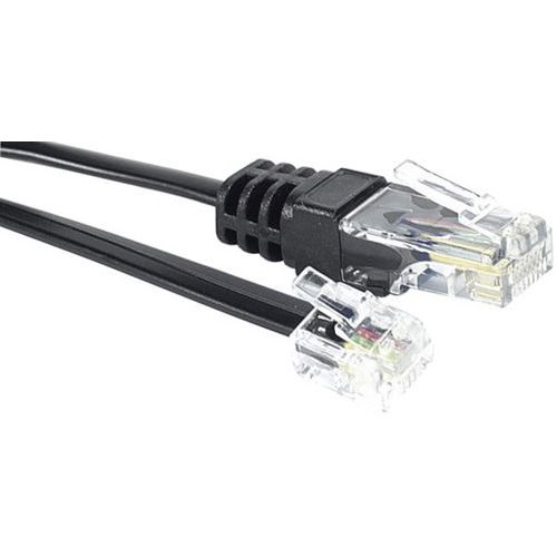 Cordon de raccordement téléphonique RJ11/ RJ45 - 5 m Cordon de raccordement téléphonique RJ11/ RJ45 - 5 m