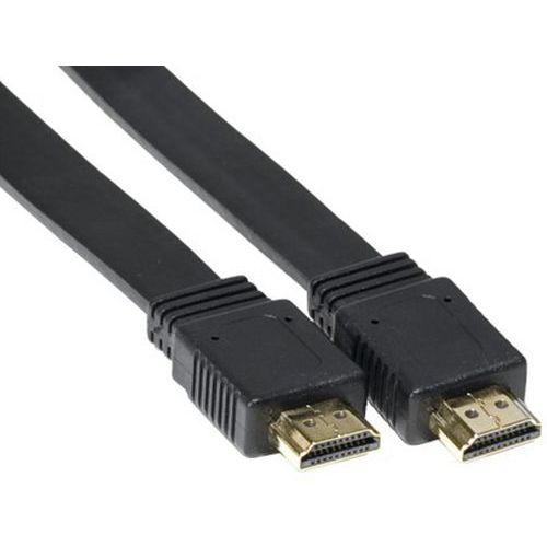 Cordon Hdmi Haute Vitesse Plat Noir - 20m