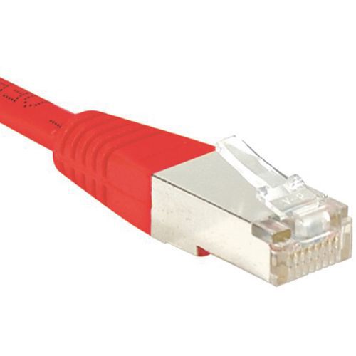 Cordon Rj45 Catégorie 5e F/utp Rouge - 15 M