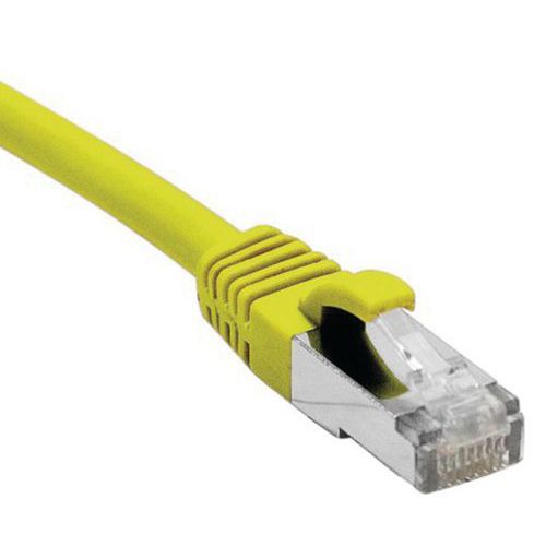 Cordon Rj45 Catégorie 5e F/utp Snagless Jaune - 1 M