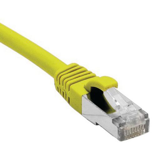 Cordon RJ45 catégorie 5e F/UTP snagless jaune - 20 m Cordon RJ45 catégorie 5e F/UTP snagless jaune - 20 m