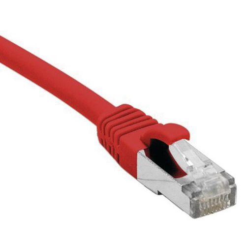 Cordon Rj45 Catégorie 5e F/utp Snagless Rouge - 5 M