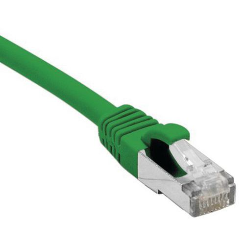 Cordon Rj45 Catégorie 5e F/utp Snagless Vert - 3 M