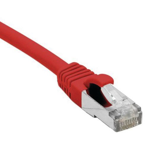 Cordon Rj45 Catégorie 6 F/utp Lsoh Snagless Rouge - 15 M
