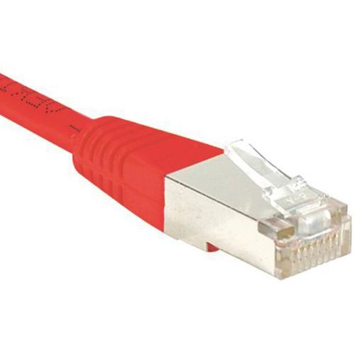 Cordon RJ45 catégorie 6 F/UTP rouge - 0,15 m Cordon RJ45 catégorie 6 F/UTP rouge - 0,15 m