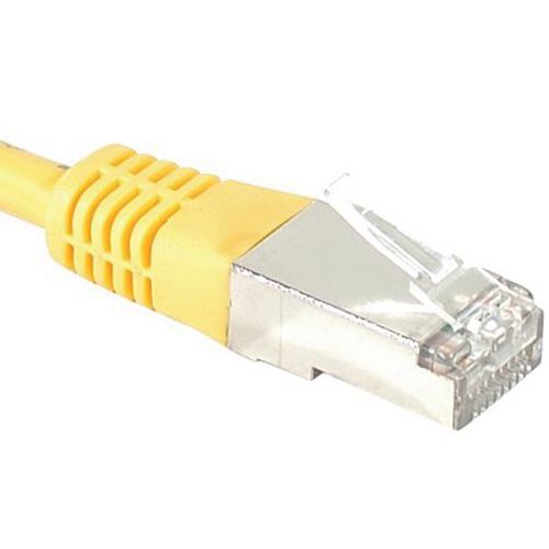 Cordon Rj45 Catégorie 6 S/ftp Jaune - 15 M