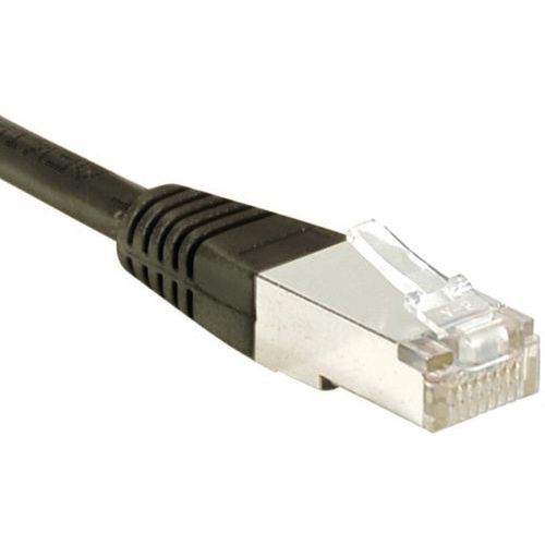 Cordon Rj45 Catégorie 6 S/ftp Noir - 1 M