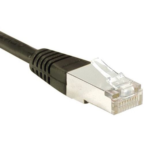 Cordon Rj45 Catégorie 6 S/ftp Noir - 2 M