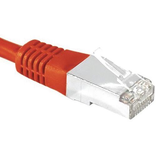 Cordon RJ45 catégorie 6 S/FTP rouge - 5 m Cordon RJ45 catégorie 6 S/FTP rouge - 5 m