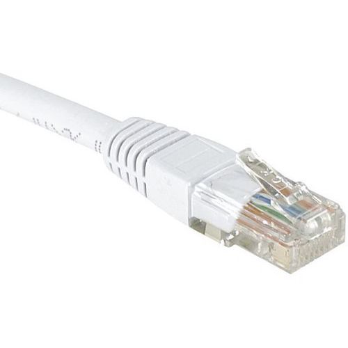 Cordon Rj45 Budget Catégorie 6 U/utp Blanc - 10 M