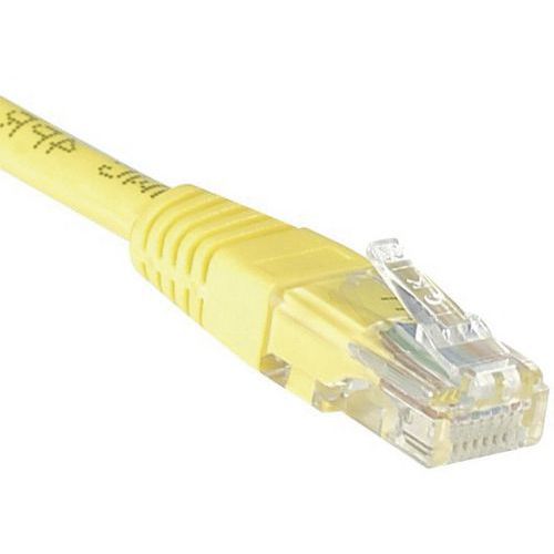 Cordon Rj45 Budget Catégorie 6 U/utp Jaune - 3 M