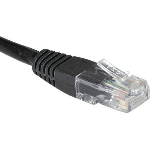 Cordon Rj45 Budget Catégorie 6 U/utp Noir - 2 M