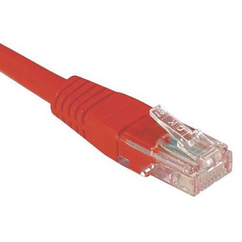 Cordon Rj45 Budget Catégorie 6 U/utp Rouge - 3 M