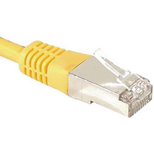 Cordon Rj45 Catégorie 6a F/utp Jaune - 15 M