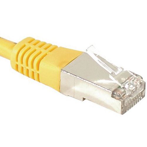 Cordon Rj45 Catégorie 6a F/utp Jaune - 75 M