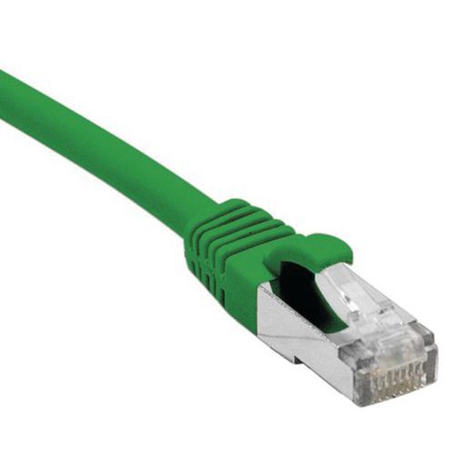 Cordon RJ45 catégorie 6A F/UTP LSOH snagless vert - 0,15 m Cordon RJ45 catégorie 6A F/UTP LSOH snagless vert - 0,15 m