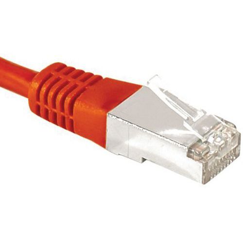 Cordon Rj45 Catégorie 6a F/utp Rouge - 15 M