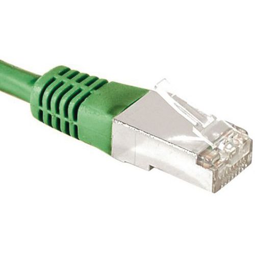 Dexlan - Cordon RJ45 Catégorie 6A F/UTP Vert 0,3m - Haute Performance Réseau