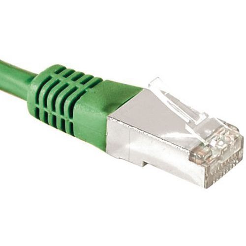 Dexlan - Cordon RJ45 Catégorie 6A F/UTP Vert 0,5m - Haute Performance Réseau