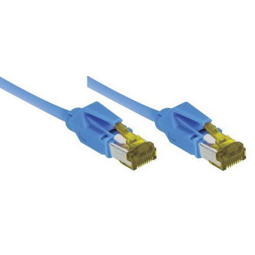 Cordon RJ45 sur câble catégorie 7 S/FTP LSOH bleu - 3 m Cordon RJ45 sur câble catégorie 7 S/FTP LSOH bleu - 3 m