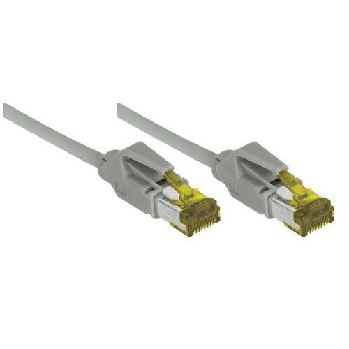 Cordon RJ45 sur câble catégorie 7 S/FTP LSOH gris - 1 m Cordon RJ45 sur câble catégorie 7 S/FTP LSOH gris - 1 m