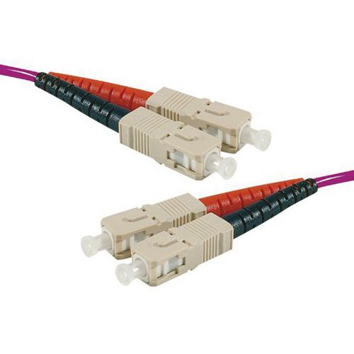 Jarretière duplex 2.0 mm multi OM4 50/125 SC-UPC/SC-UPC 1 m Jarretière duplex 2.0 mm multi OM4 50/125 SC-UPC/SC-UPC 1 m