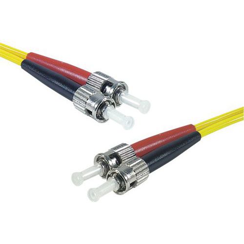 Jarretière duplex mono OS2 9/125 ST-UPC/ST-UPC jaune - 1 m Jarretière duplex mono OS2 9/125 ST-UPC/ST-UPC jaune - 1 m