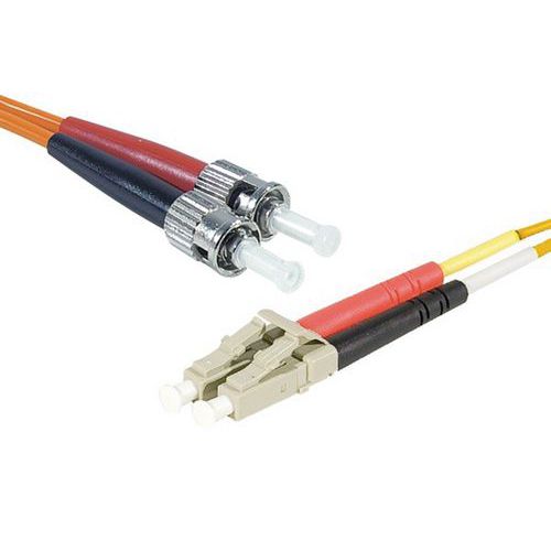 Jarretière duplex multi OM1 62,5/125 LC-UPC/ST-UPC 3 m Jarretière duplex multi OM1 62,5/125 LC-UPC/ST-UPC 3 m