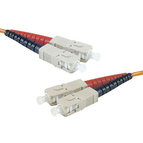 Jarretière duplex multi OM3 50/125 SC-UPC/SC-UPC violet -3 m Jarretière duplex multi OM3 50/125 SC-UPC/SC-UPC violet -3 m