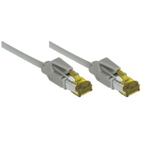Cordon RJ45 sur câble catégorie 7 S/FTP LSOH gris - 2 m Cordon RJ45 sur câble catégorie 7 S/FTP LSOH gris - 2 m