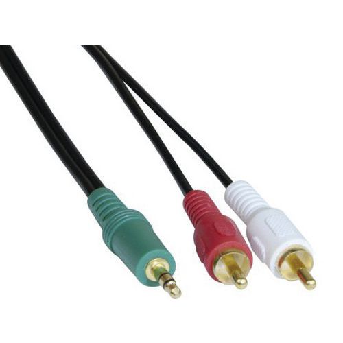 Cordon Stéreo Jack 3.5 Mm Vers 2 X Rca Pc99 - 3 M